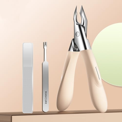 Welnax Nailpro Guard, diseñado para uñas encarnadas y gruesas, cortaúñas Welnax de ángulo fijo de 30°, cuchillas afiladas ultrafinas de acero inoxidable, mango antideslizante, corte preciso para todo