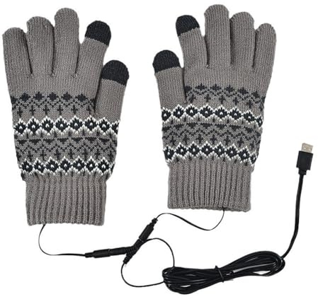 USB Heated Gloves For Men Women Mitten Hand Warmers Gloves For Typing Warm Laptop Winter Gi Ft Indoor Or Outdoor Adjust Temperature Double Heating