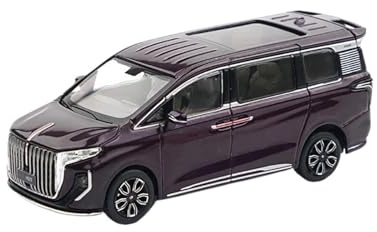 JIAYUNEU Modèle réduit de Voiture Souvenir en Alliage Violet Gentiane échelle 1:64 pour Drapeau Rouge HQ9 Voiture Miniature Collection