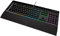 Corsair K55 RGB PRO Teclado para Juegos con Teclas de Membrana, Retroiluminación RGB Dinámica, 6 Teclas Macro con Integración el Software Elgato, Resistencia al Polvo y los Derrames, QWERTY, Negro