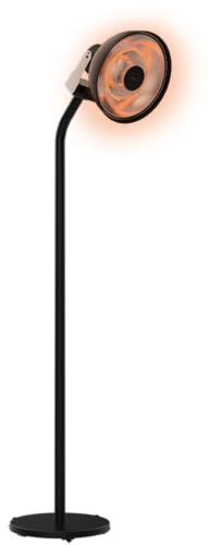 Cecotec Calefactor de exterior ReadyWarm 21000 Carbon Focus Con 2100 W, resistencia de carbón, 3 niveles de potencia, protección IP24 e inclinación ajustable, 20 m2