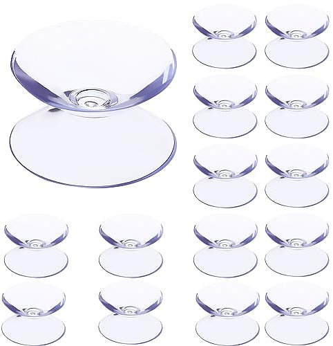 XPEX 30 Pezzi Ventose,Ventosa,Ventose Versatili,Ventosa Grande in plastica di Gomma,Ventosa Forte in PVC Trasparente,Morbido e Spesso, Ottimo per superfici Lisce Come finestre, specchi