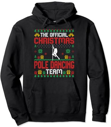 Funny Christmas Pole Dancing Team - Pole Dancer Dance Xmas Pullover Hoodie