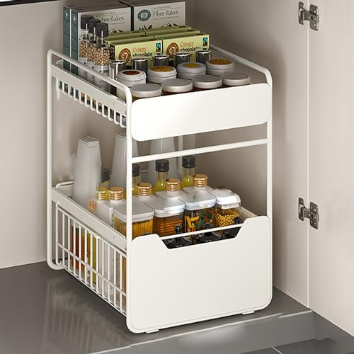 LLYLAFDC Ausziehbare Schublade, Ausziehbarer Schrank Organizer, Pull Out Cabinet Organizer, Kein Bohren,ür Viele Anlässe Geeignet, Für Küche,Unterschrank,Speisekammer (Size : 20cm)