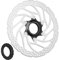CPROSP Fahrrad Bremsscheibe, Fahrrad Center Lock Bremsscheibenrotor kompatibel mit SM-RT30-S/180mm für Rennrad/Rennräder Mountainbike/MTB BMX Stadtfahrrad Silber