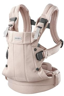 BabyBjörn Babytrage Harmony, Gewebt Melange, Hellrosa