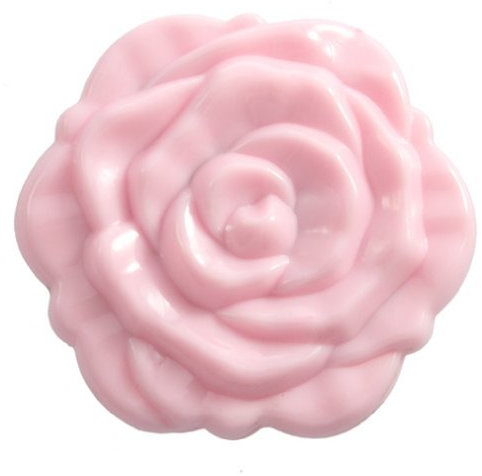 Hurromy 1 pcs Beautiful 3D Stereo Double Sided Cute Retro Rose Shape Makeup Compact Cosmetic pocket personal Mirror for women men lady girl Pink