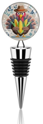 Turkey Friend Bottle Stopper Beverage Bottle Sealer Reusable Wine Stopper Personalised Champagne Stopper Unique Wine Bottle Corks Keep Fresh Suitable for Standard