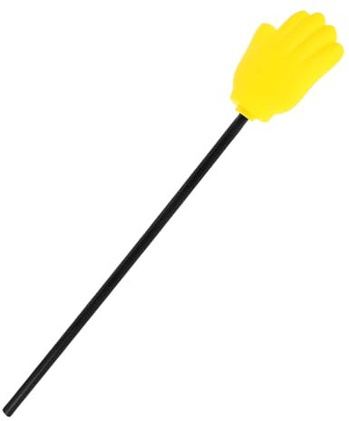 Toyvian Puntero de Mano de Plástico Amarillo Accesorio Versátil y Llamativo para Juegos y Fiestas Adecuado para Actividades y Roles de Guías y Personal