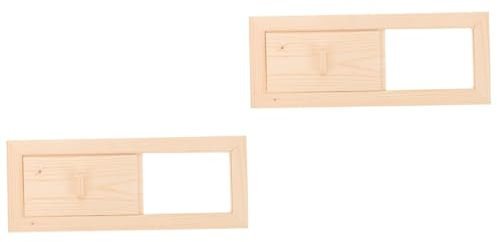 TOYANDONA 2 Stück Holzlufteinlass geschlitztes Lüftungsgitter entlüften Jalousie Belüftungsöffnung Fenster Saunaraumentlüftung Zedernholz-Sauna-Luftauslass Sauna entlüftung hölzern