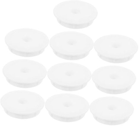 INOOMP 10pcs Lint Roller Covers Replacement Plastic Protective Accessories for Pet Hair Removal Clothes and Furniture Lint Roller Covers
