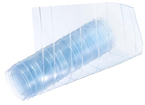 Cabilock PVC Dog House Door Replacement Strip Curtain Clear Soft Vinyl Flap for Pet Doorway PVC Divider Curtain Cut to Fit for Warehouses and Kennels and Pliable