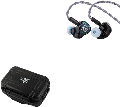 Linsoul Kiwi Ears Astral 1DD+6BA In Ear Monitor Ibrido,Cuffie cablate,Auricolari HiFi per Studio di Registrazione+KIWI EARS SONICAP Custodia Impermeabile per Auricolari