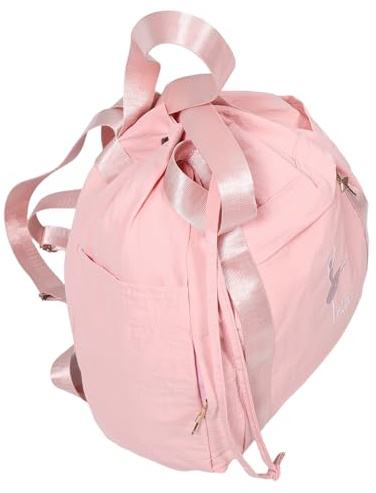 FOMIYES Ballerina Rucksack Rosa mit Verstellbaren Schultergurten | Mehrschichtige Innenstruktur, Geräumige Fächer, Leicht zu Reinigen, für Schule und Proben