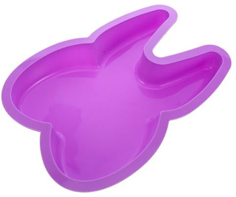 BESPORTBLE Moule Silicone Gâteau Forme Dent avec Oreilles Lapin Résistant Hautes Basses Températures Panier Cuisson Original pour Pâtisserie Fête et Réunion Familiale Couleur Aléatoire