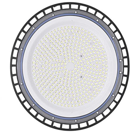 Luces de campana montaje alto 100W/150W/200W/300W/400W UFO LED Lámparas industriales comerciales superbrillantes mercado almacén garaje iluminación industrial Para garaje, patio y porche.(400W)