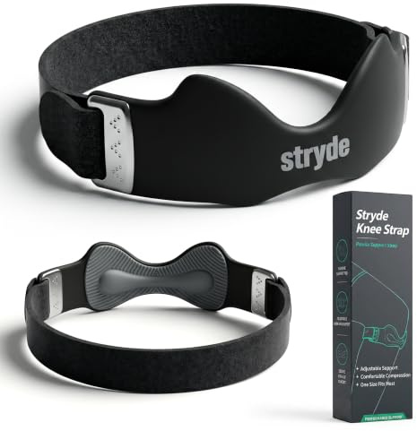 Stryde Precision Knee Brace, 1 | Adjustable Patellar Tendon Support, Suitable for Running, Basketball, Hiking and the Gym, Non-Slip Compression Design