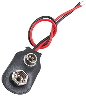 sourcing map 3 piezas tipo I de piel sintética Shell 9V 9 V cable conector de clip de batería