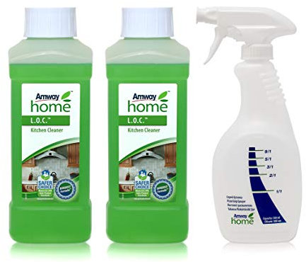 2 x Küchenreiniger L.O.C.™ - 2 x 0,5l (1 Liter) + 1 x Sprühflasche mit Dosiergriff AMWAY HOME™