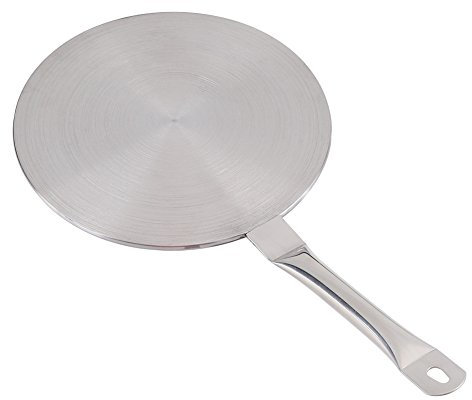 DEWIN Heat Diffuser Plate,Heat Diffuser Gas Edelstahl Heat Diffusor Converter für Gas,Elektro,Induktionsherd, Zwei Arten von Größe (Size : 24CM)