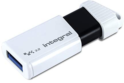 Integral 512GB Mémoire USB 3.2 Gen 1 Clé USB Turbo Blanc, jusqu'à 400MB/s en Lecture et 300MB/s en écriture