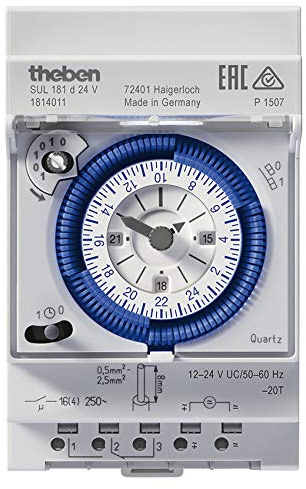 Theben SUL 181 d 24V Zeitschaltuhr für 12V DIN-Schiene