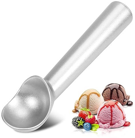 Eisportionierer,18cm Antihaft-Frostschutzmittel Eislöffel,Einteiliger Aluminium-Eiskugelportionierer,Langlebiges Design,leicht zu reinigen,für Gelato,Keksteig,Sorbet,Mandeln