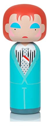 Lucie Kaas - Holzfigur - Sketch.inc - David Bowie - Life on Mars? - Holz - Farbe: türkis - Höhe 14,5 cm - Größe: klein