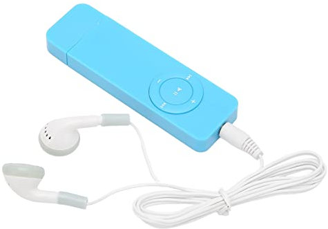 ASHATA MP3 Player, Portable Digital Lossless Music MP3 Player, Portable HiFi Sound Mp3 Music Player, E-Book Listen To Novels Mini Player, for Students Kids(Blue)