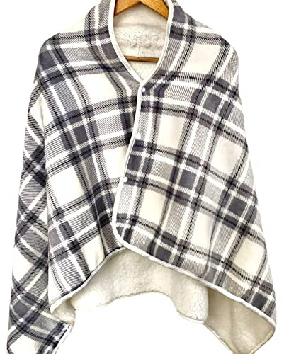 Wearable Electric Shawl Blanket, USB Electric Heating Shawl 3 Heat Settings Wearable Electric Blanket Multifunctional Soft Home Office Back Knee Warmer