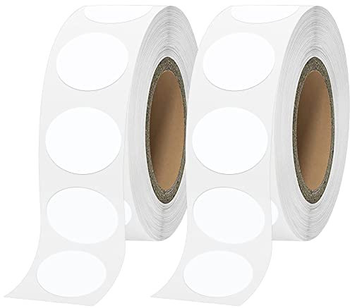 Vicloon Runde Aufkleber, 2000 Stück Klebepunkte auf Rolle, 20mm Punktaufkleber Etiketten Markierungspunkte, Punktaufkleber für DIY, Kalende, Aufbewahrung, Planer