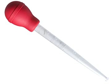 SOLUSTRE Kitchen Oil Dropper and Seasoning Pump 30ml Red, Multi-purpose Turkey Baster and Drip Oil Dispenser for Home and Restaurant Cooking, Baking, Bbq Kitchen Gadgets
