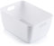 Storage Box | White Storage Boxes With Handle, Set of 6 Strong, Durable, Stylish, Plastic Storage Baskets | Rectangular Kitchen Organiser For Cleaning Kitchen, Home, Office & Bathroom