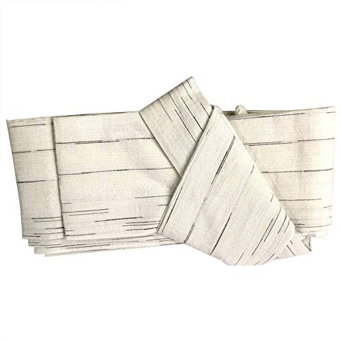 Rubruan Ceinture kimono japonaise Obi - Ceinture kimono classique traditionnelle Harajuku Haori - Accessoire vintage - Ceinture à motifs pour homme - Coton, Blanc., taille unique