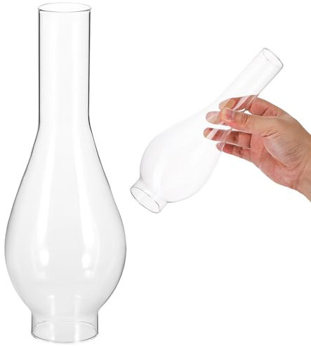HOLIDYOYO Lampada Olio Lampadina Vintage Con Design Classico Paralume Trasparente Per Lampada Kerosene Facile Installazione Alta Trasparenza Adatta Casa E Ufficio