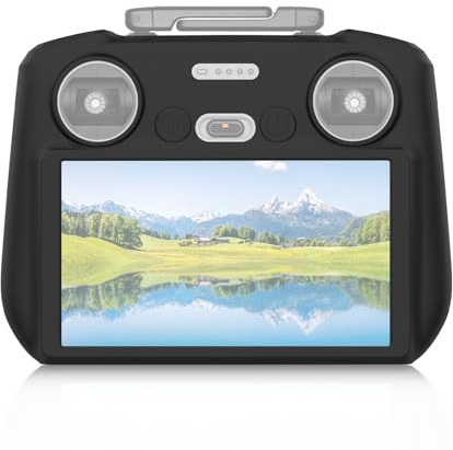 Funda Protectora, Funda de Silicona para Controlador RC 2, Funda para Control Remoto de Drones a Prueba de Arañazos, Compatible con Mini 4 Pro Air 3 RC 2 Drone (Black)