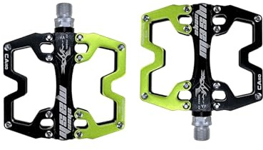 Mountainbike-Pedale, Leichte Aluminiumlegierung Fahrradpedale, rutschfeste MTB-Pedale Breite Plattform Rennrad Pedal 9/16“
