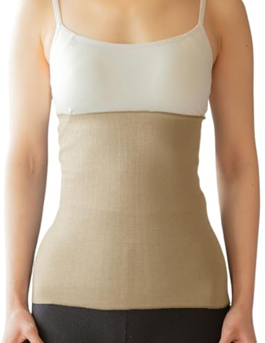 Kakun Japan Signature™ Soft and Silky Stomach Warmer Made in Japan (Beige) Regular Size