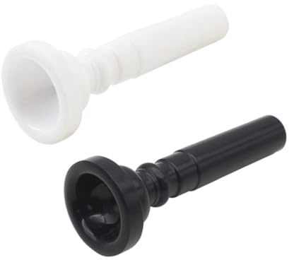BESTonZON 2stücke Trompetenmundstücke Ersatzteile Musikinstrument Zubehör Für Trompete Gesundes Abs-material Glatte Oberfläche Passende Geschenkidee Für Trompeter Farbe Zufällig
