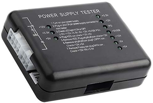 KIMISS Netzteil-Tester-Checker für Computer, 20/24 Pin HDD FLOPPY, Unverzichtbares Werkzeug für Computertechniker