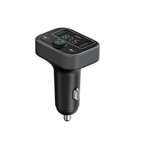 KUWAYO Trasmettitore FM for auto Vivavoce Wireless Bluetooth 5.3 con PD 18W Caricabatterie rapido for auto Doppia USB Modulatore radio for auto Lettore MP3
