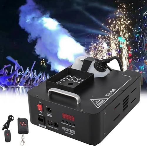 MáQuina De Hielo Seco De 1,800 Pies CúBicos (24 Temperaturas Constantes A Todo Color) - Control Remoto + Control Dmx 512, MáQuina De Humo De Niebla Con Efecto De Escenario