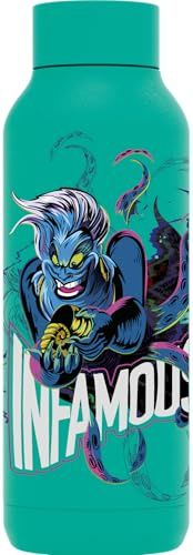 QUOKKA SOLID X DISNEY | BOTELLA TÉRMICA DE ACERO INOXIDABLE DOBLE PARED | VILLAINS URSULA