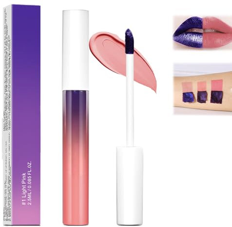 Peel Off Lip Stain, Long Lasting Lip Tint Peel Off, Matte Waterproof Lip Tattoo Color, Non-Stick Cup Lip Gloss Set, High Pigmented Lip Makeup for Women Girls, Longwear Liquid Lipstick Makeup (#01)