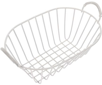 UKCOCO Cesta De Fruta Portátil De Alambre para Cocina Centro De Mesa para Encimera Organizador De Frutas y Verduras