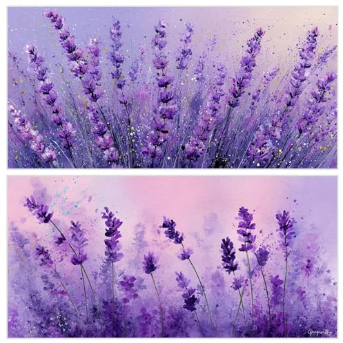 Wucuuxen Telo Mare Microfibra 80x160cm Viola Telo Mare 2 Set Lavanda，Antisabbia，Leggero，Ultra Assorbente Asciugatura Rapida Morbido e Resistente， per Spiaggia，Piscina，Viaggio，Yoga YJ-63