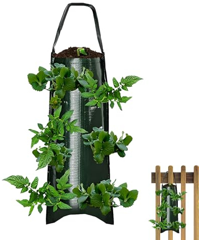 Jardinière Suspendue pour Tomates,Sac De Culture Pour Fraises Suspendable Pour Jardin - Accessoire De Plantation Pour Fruits Et Légumes Fleurs Piments En Extérieur Balcon Terrasse Jardin Extérieur