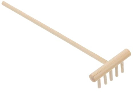 DOITOOL Râteau de Jardin Miniature pour Bac à Sable Outil de Jardinage Fonctionnel Décoration de Bureau Jardin Zen