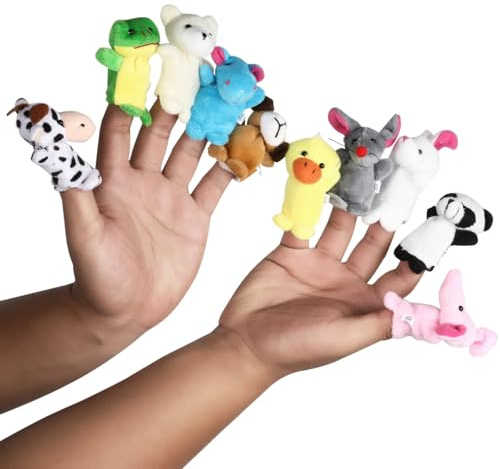 10 Pack Finger Puppets Easter Eggs Basket Stuffers Kids Party Favor School Classroom Rewards Egg Hunt Filler Puppet Show Props