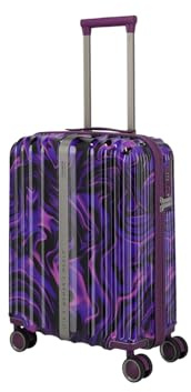 Travelite Lascana - Maleta rígida para Equipaje de Mano, 55 cm, Purple Swirl, Handgepäck 55cm, Carro de Equipaje de Mano rígido